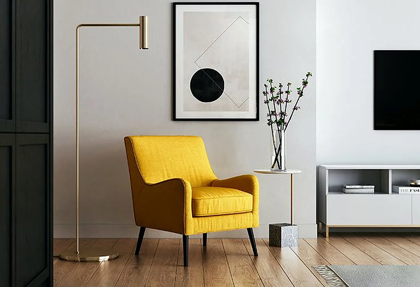 Styled sitting area